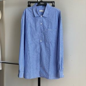 BDG Oversized Blue Stripe Shirt (L)